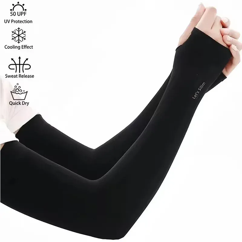 Manchons de bras anti-UV pour homme et femme, lot de 3 ou 5 pièces, pour sports de plein air 4