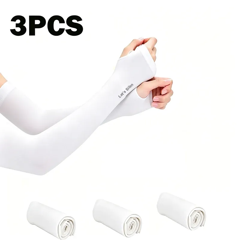 Manchons de bras anti-UV pour homme et femme, lot de 3 ou 5 pièces, pour sports de plein air 10