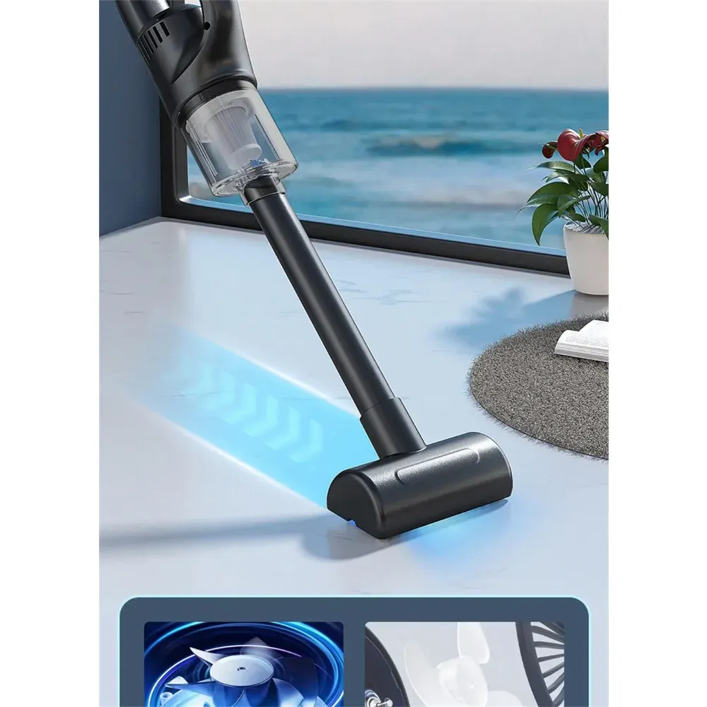 Aspirateur à main sans fil rechargeable 50000 Pa pour voiture, maison et animaux, mini aspirateur automatique