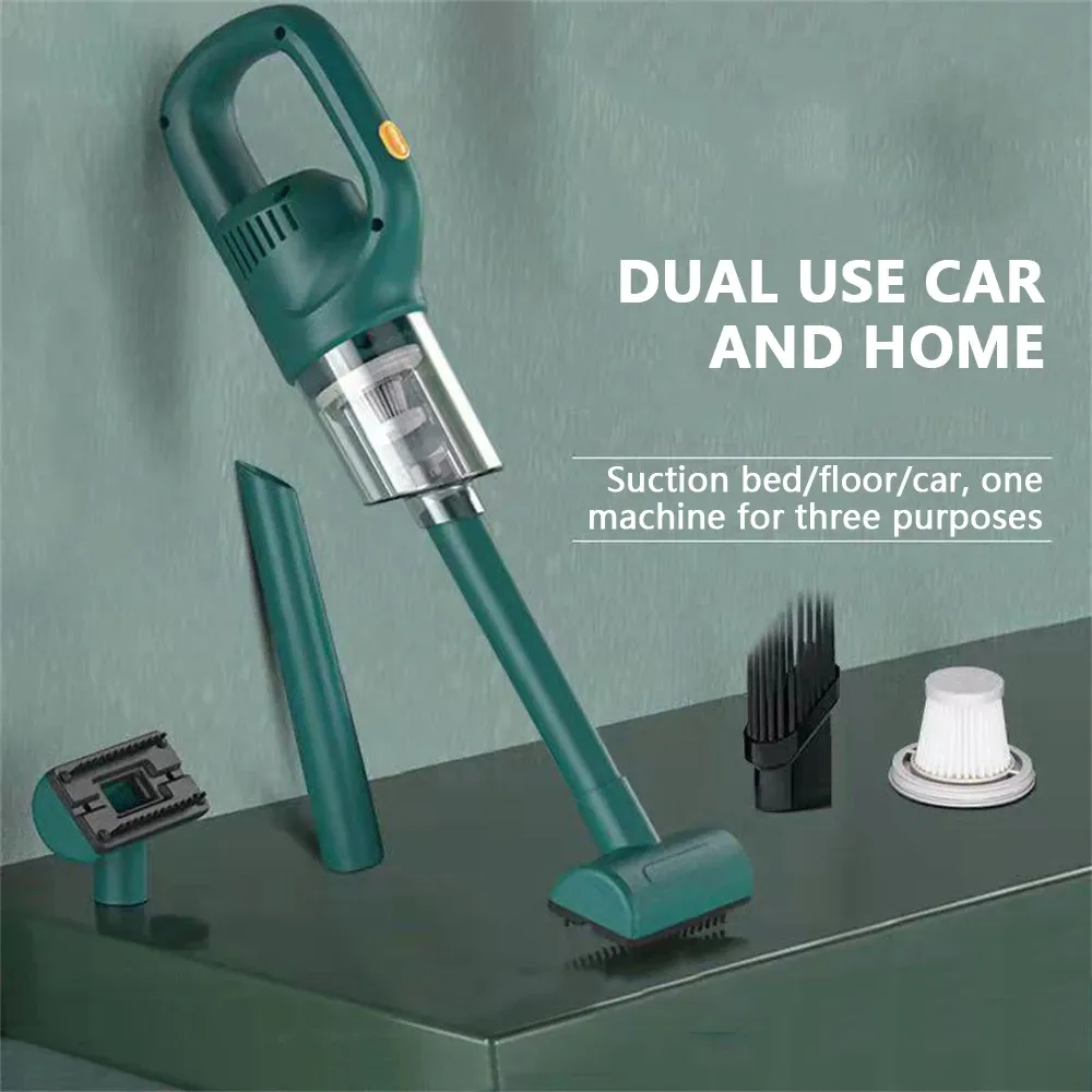 Aspirateur à main sans fil rechargeable 50000 Pa pour voiture, maison et animaux, mini aspirateur automatique 3