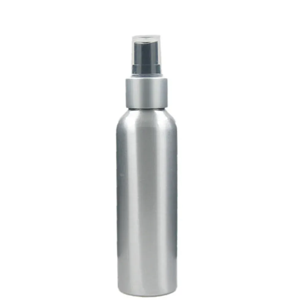 Flacon rond vide en aluminium avec pulvérisateur à gâchette, brumisateur fin ou pompe à lotion – 1 oz, 2 oz, 4 oz, 8 oz, 20 ml, 30 ml, 50 ml, 60 ml, 100 ml, 150 ml, 200 ml, 250 ml 2
