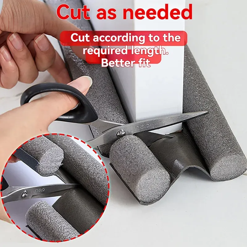 Bande d'étanchéité pour bas de porte anti-courant d'air et anti-bruit - Image 1