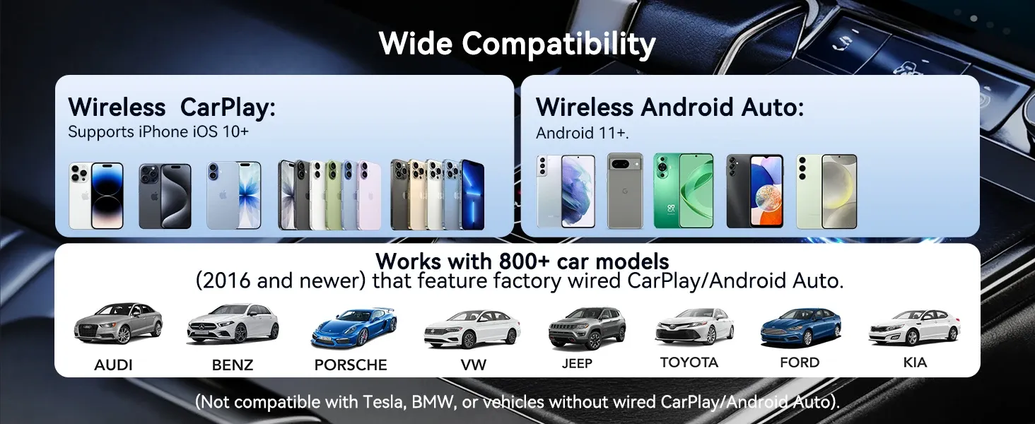 Utilisation de l'adaptateur CarPlay sans fil au quotidien