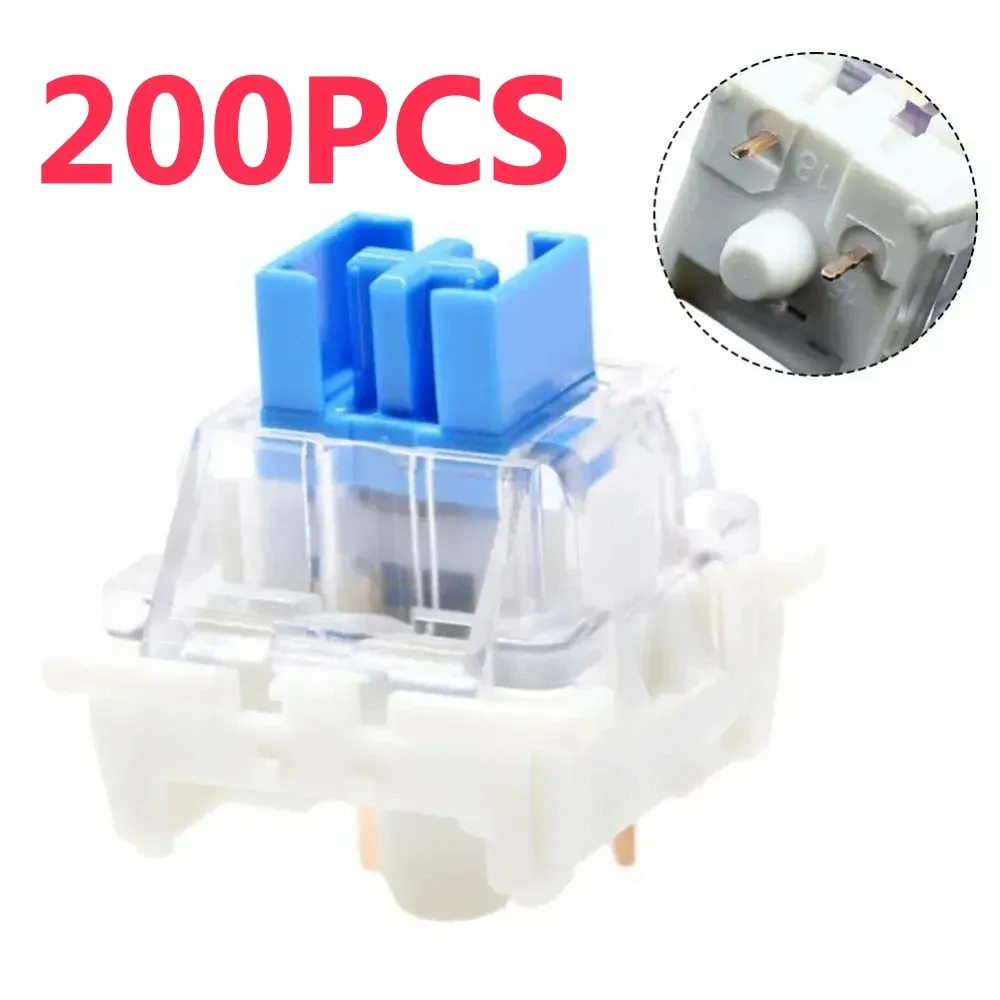 Interrupteurs de clavier en plastique à 3 broches, lot de 10, 50 ou 200 pièces, pour remplacement de touches