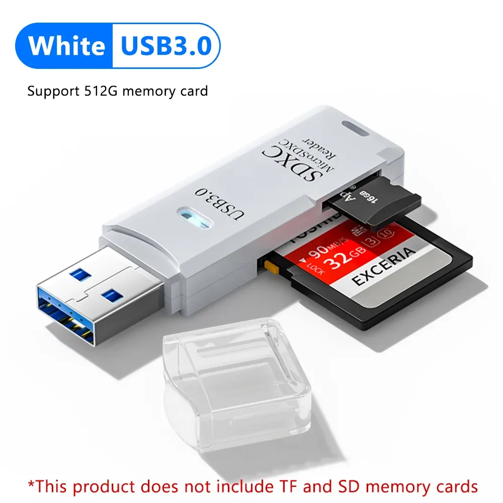 Lecteur de cartes USB 3.0 2 en 1 SD et microSD haute vitesse pour PC et ordinateur portable 10
