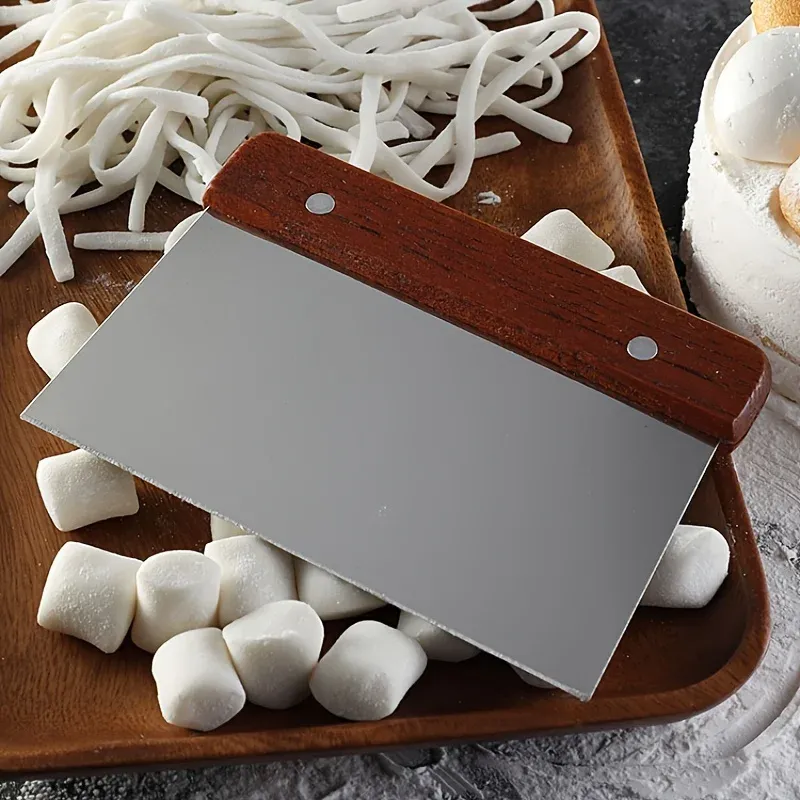 Grattoir en acier inoxydable, hachoir à légumes, coupe-pâte, outil de cuisine multifonctionnel pour la cuisson, 1 pièce 6