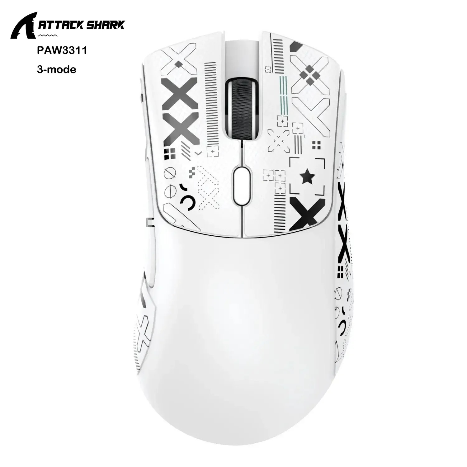 Souris de jeu sans fil Attack Shark R1/X11, 18 000 DPI, capteur PAW3311, ergonomique et légère, tri-mode Bluetooth / 2,4 GHz / USB, pour PC et ordinateur portable 10