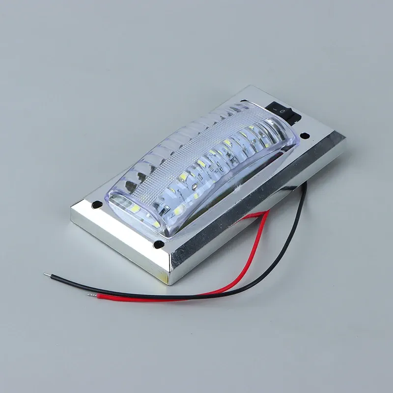 Lampe LED 12 V-24 V pour intérieur de voiture, panneau lumineux haute luminosité avec interrupteur marche/arrêt, idéale pour van, camion, camping-car, bateau et RV 2