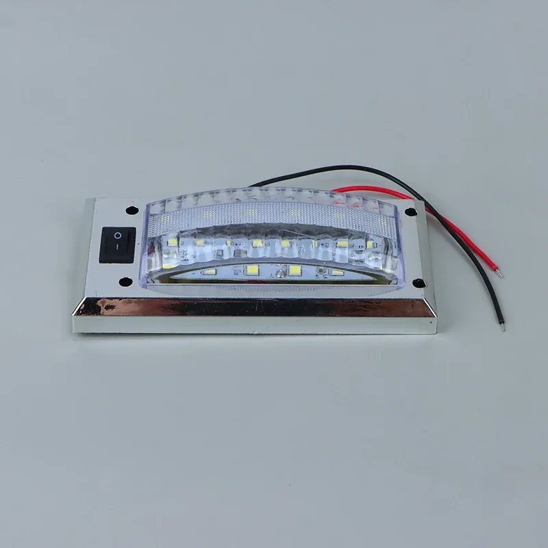 Lampe LED 12 V-24 V pour intérieur de voiture, panneau lumineux haute luminosité avec interrupteur marche/arrêt, idéale pour van, camion, camping-car, bateau et RV 5