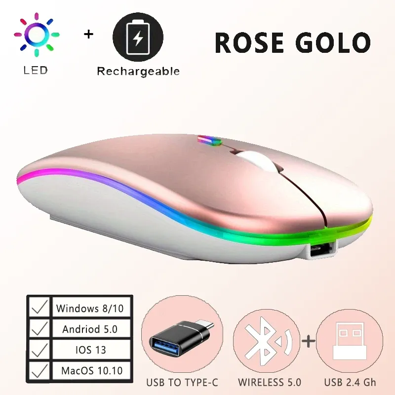 Souris de jeu avec éclairage LED
