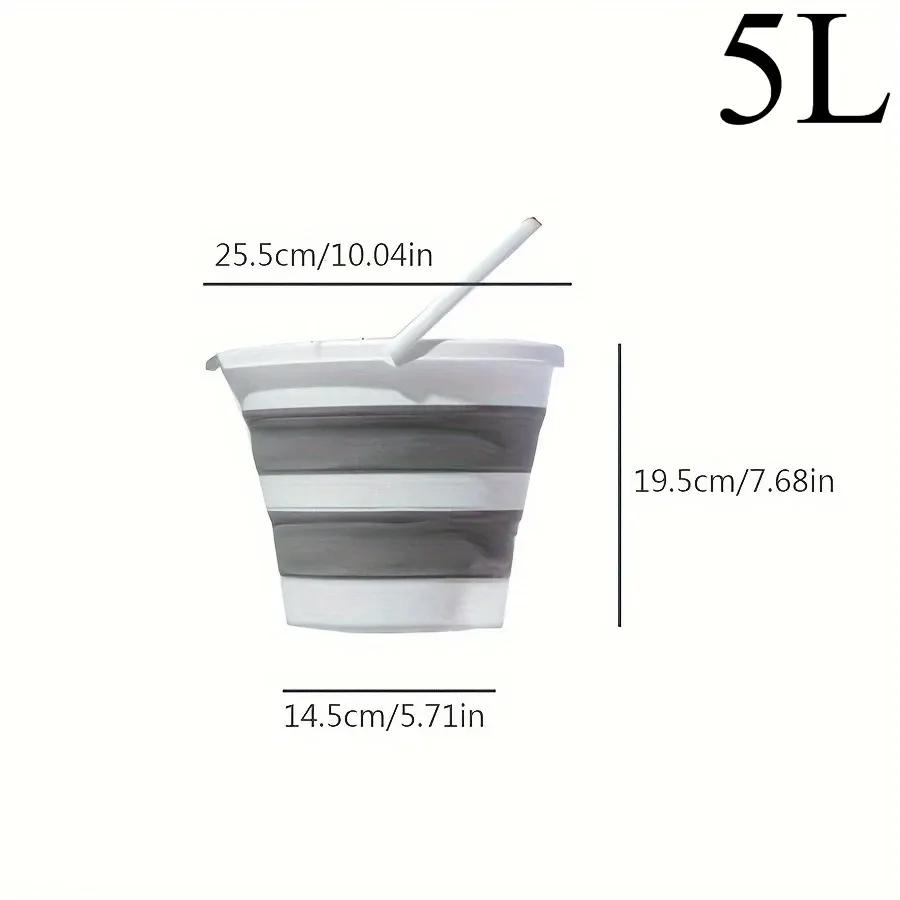 Seau pliant portable en extérieur