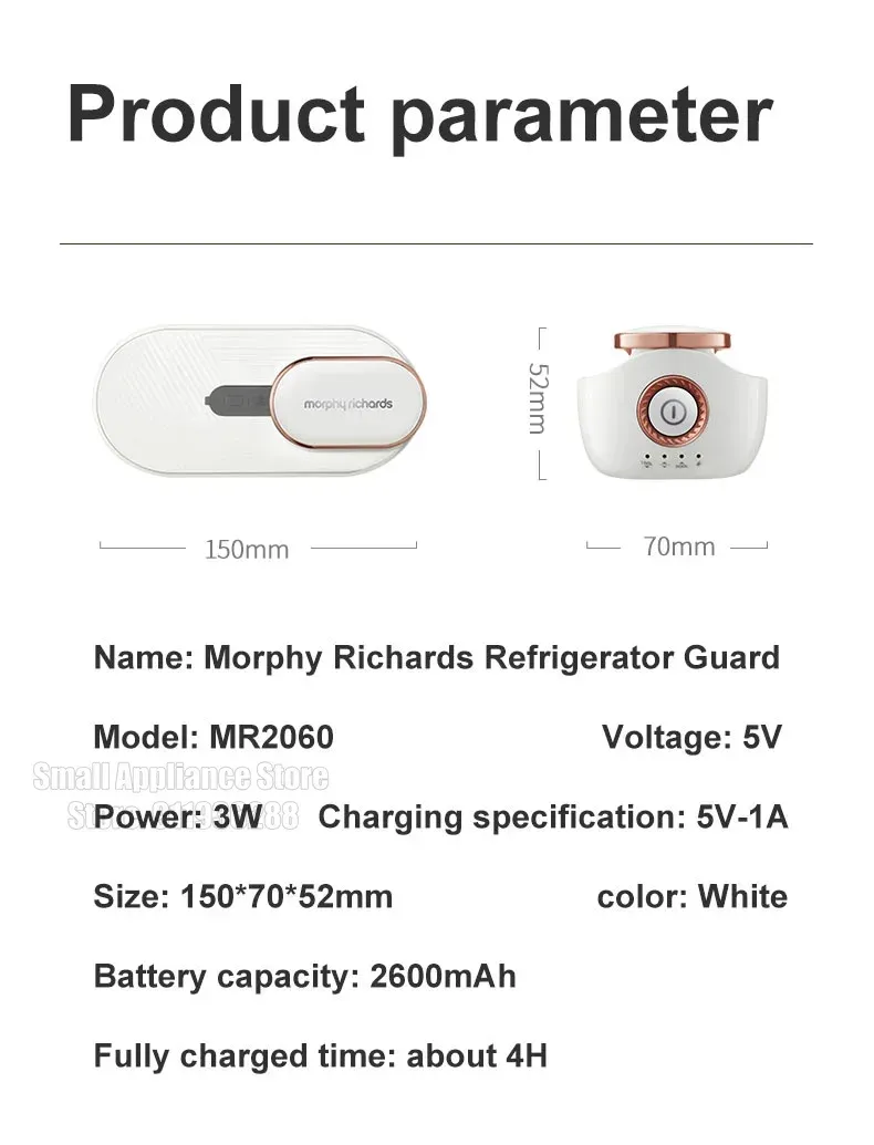 Purificateur MORPHY RICHARDS, vue d'ensemble