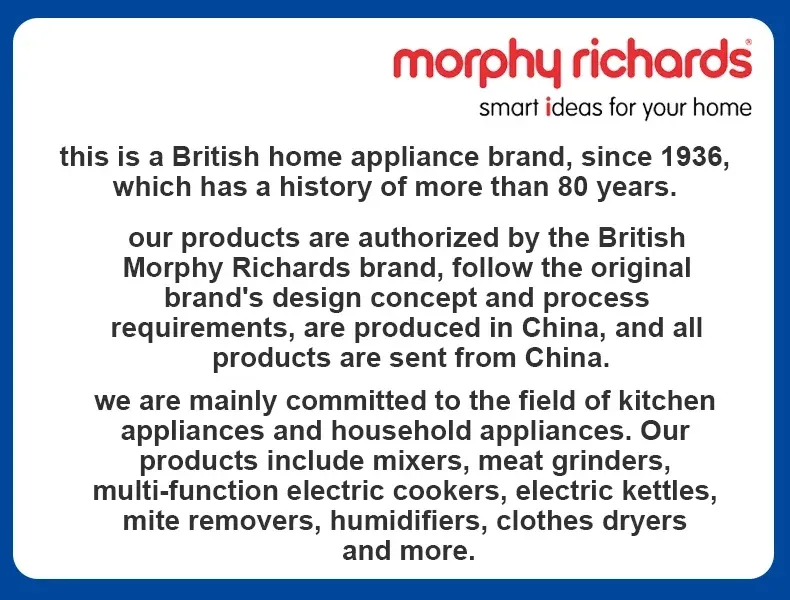 Purificateur MORPHY RICHARDS, finitions soignées