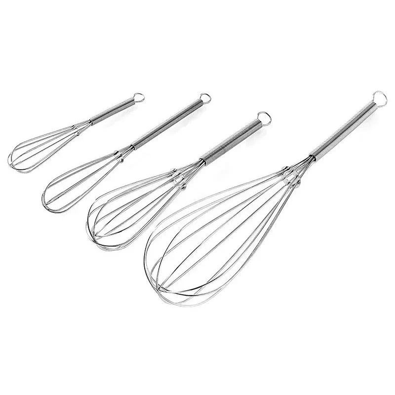 Batteur à Œufs Manuel en Acier Inoxydable, Mini Fouet de Cuisine, Outil de Cuisson Écologique, 1 Pièce - Image 1