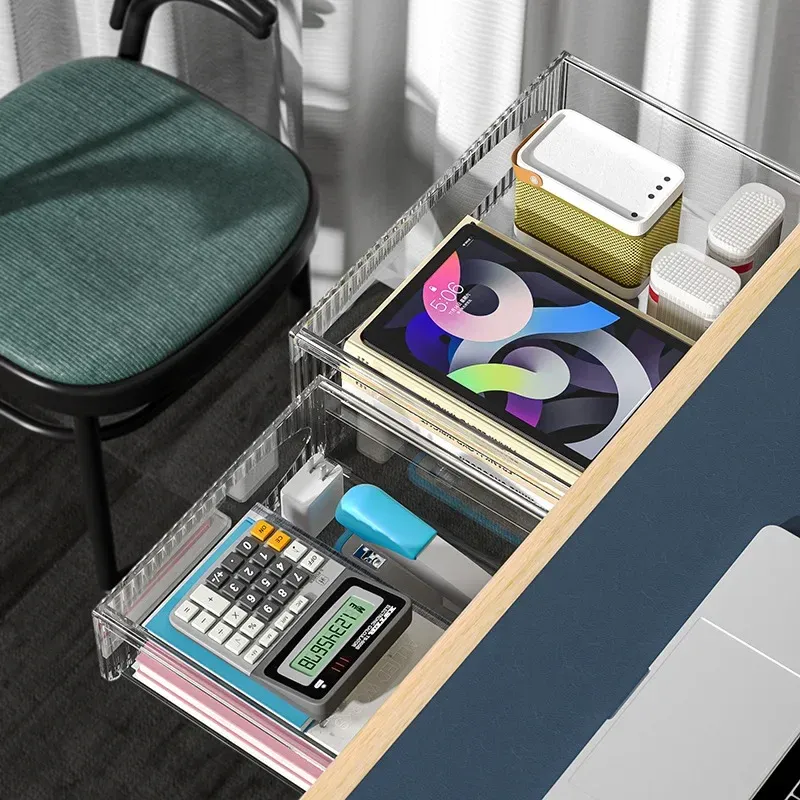 Ambiance bureau avec rangement invisible