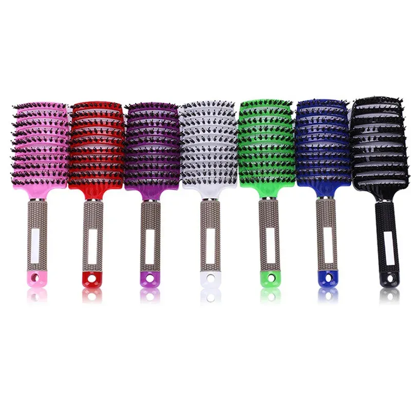 Brosse à cheveux en nylon, finitions soignées