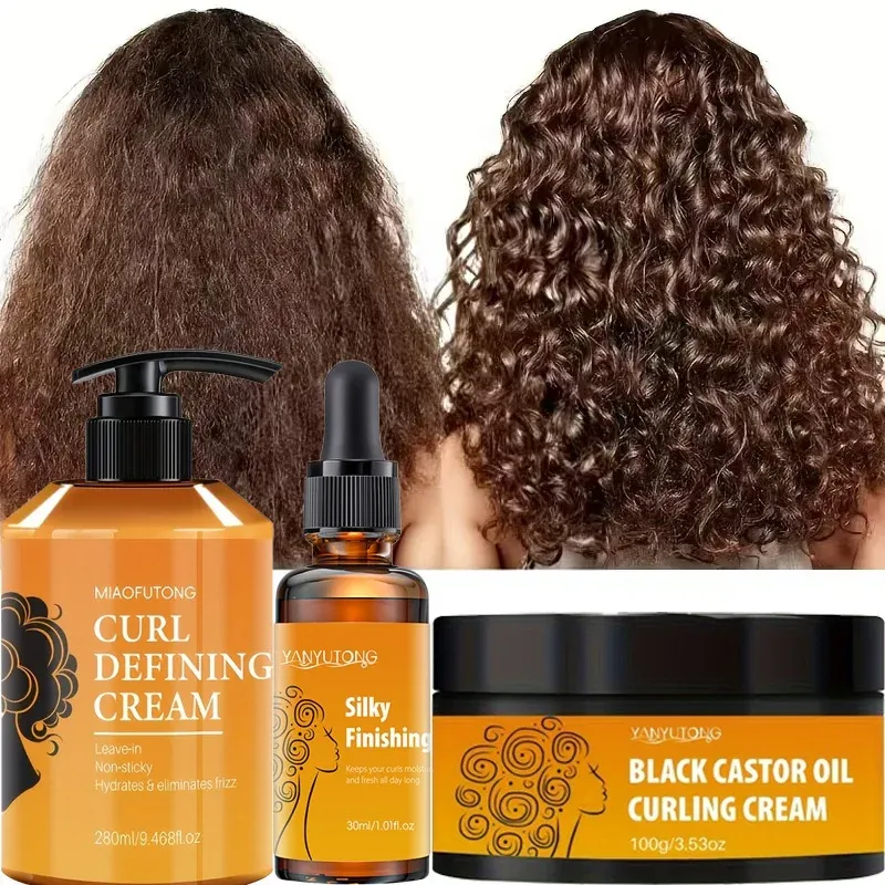 Lot de 3 Lotions Coiffantes pour Cheveux Bouclés – Soin Hydratant pour Boucles Ondulées 5