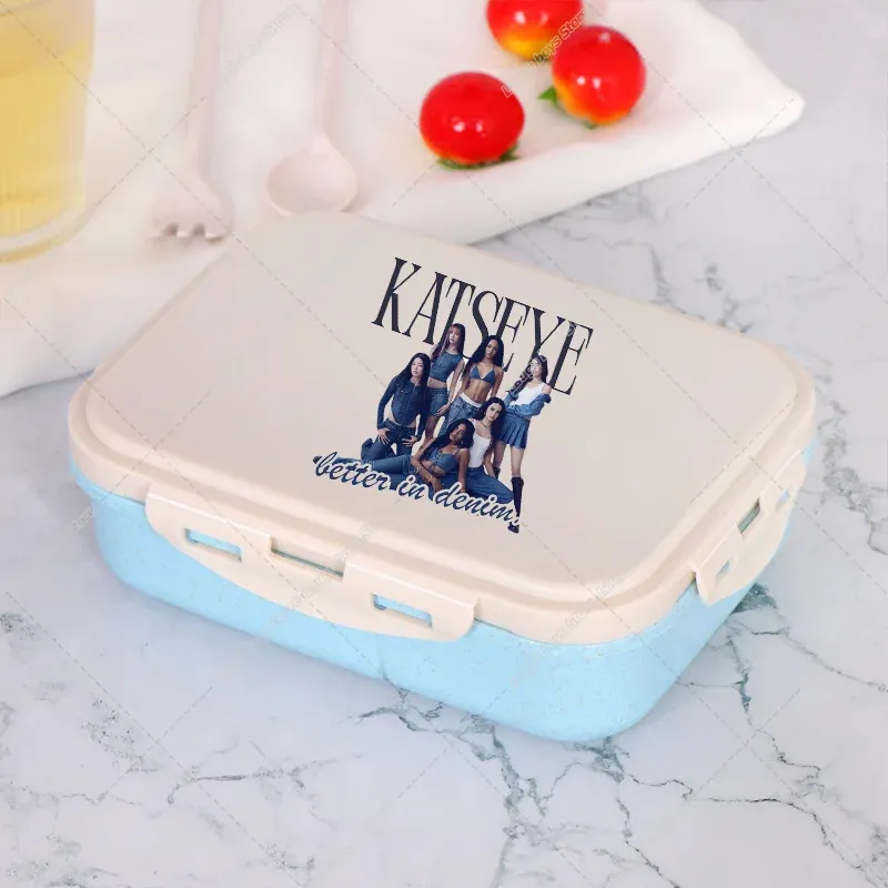 Katseye – Boîte à déjeuner Bento, contenant de stockage alimentaire imprimé K-pop Manon, boîte à déjeuner pour l'école et le bureau, chauffe-plat pour pique-nique, cadeau d'anniversaire pour filles 7