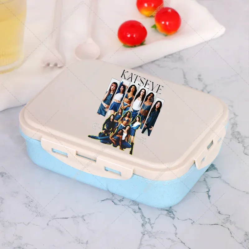 Katseye – Boîte à déjeuner Bento, contenant de stockage alimentaire imprimé K-pop Manon, boîte à déjeuner pour l'école et le bureau, chauffe-plat pour pique-nique, cadeau d'anniversaire pour filles 20