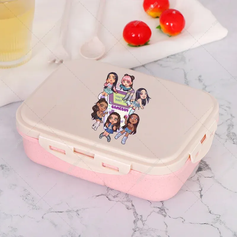 Katseye – Boîte à déjeuner Bento, contenant de stockage alimentaire imprimé K-pop Manon, boîte à déjeuner pour l'école et le bureau, chauffe-plat pour pique-nique, cadeau d'anniversaire pour filles 23