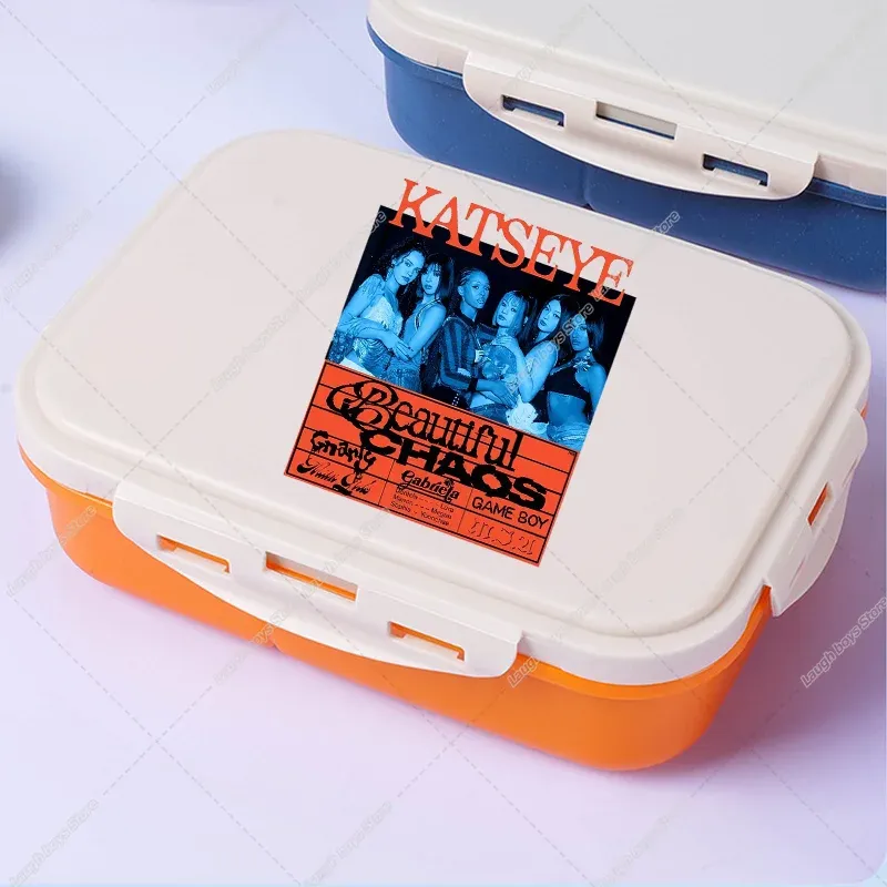 Katseye – Boîte à déjeuner Bento, contenant de stockage alimentaire imprimé K-pop Manon, boîte à déjeuner pour l'école et le bureau, chauffe-plat pour pique-nique, cadeau d'anniversaire pour filles 11