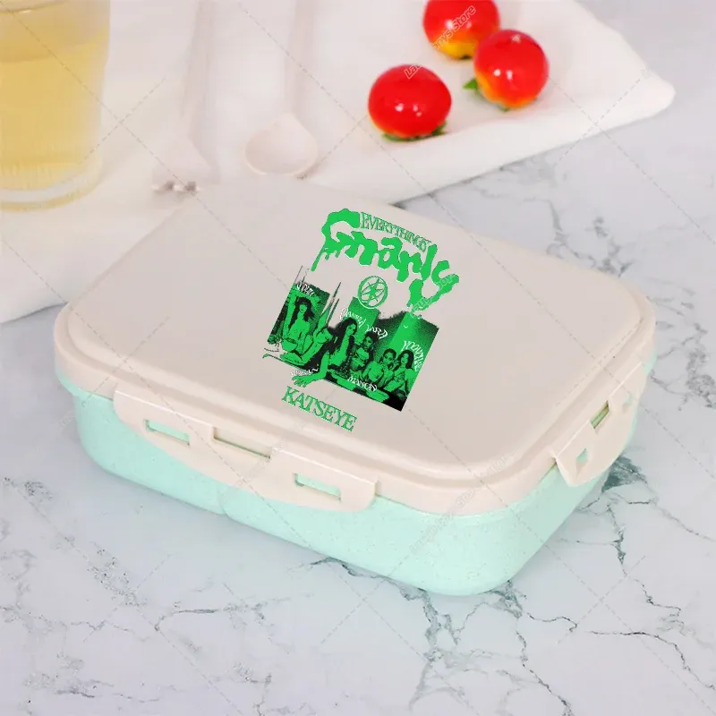 Katseye – Boîte à déjeuner Bento, contenant de stockage alimentaire imprimé K-pop Manon, boîte à déjeuner pour l'école et le bureau, chauffe-plat pour pique-nique, cadeau d'anniversaire pour filles 8