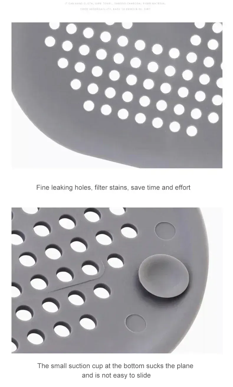 Filtre à cheveux installé dans une douche