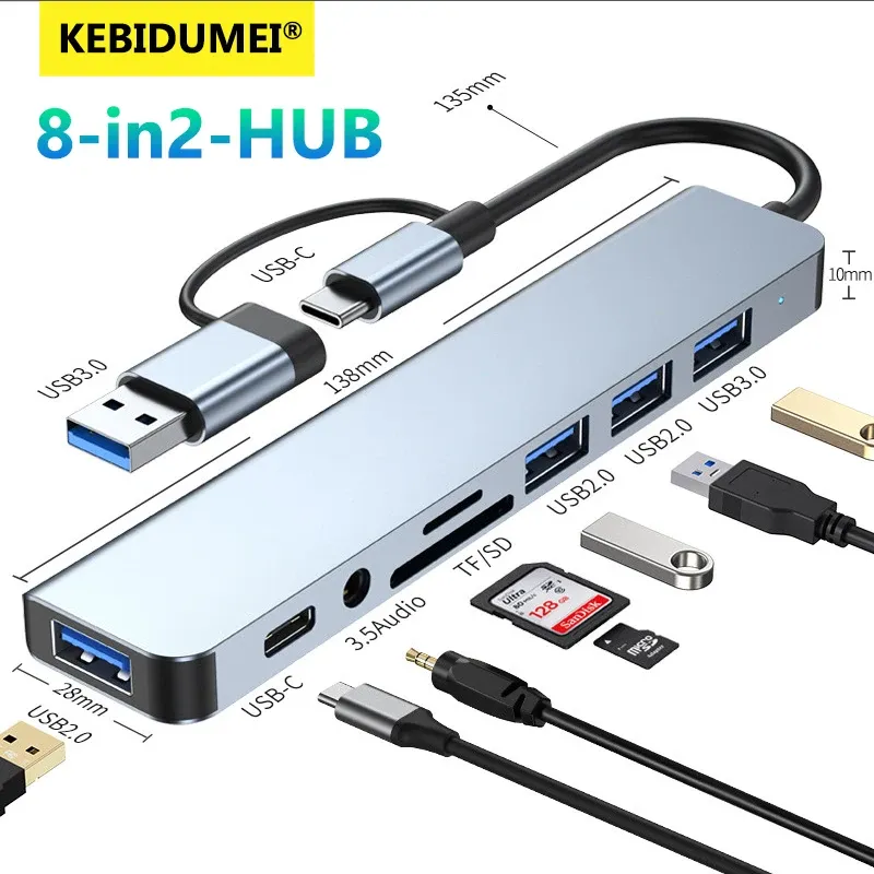 Vue d'ensemble des quatre modèles de hub USB