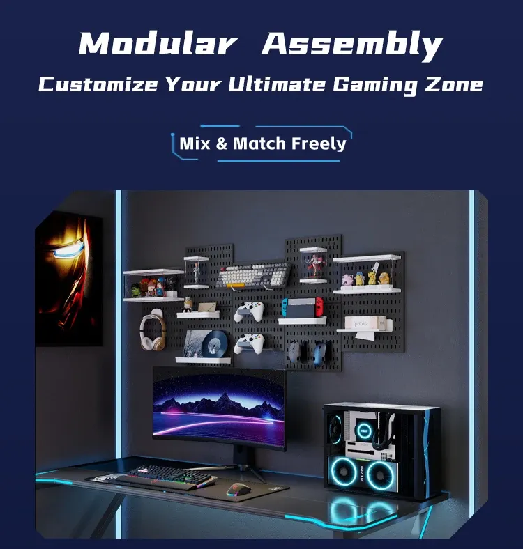 Accessoires d'organisation pour setup gaming