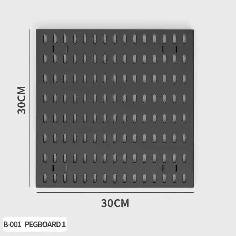 Panneau perforé sans perçage pour salle de jeu, organisateur mural pour manettes, support casque et clavier, rangement multifonction 58