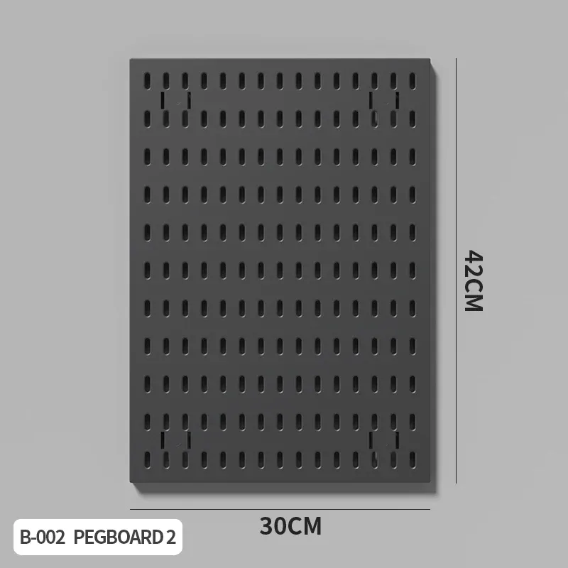 Panneau perforé sans perçage pour salle de jeu, organisateur mural pour manettes, support casque et clavier, rangement multifonction 60