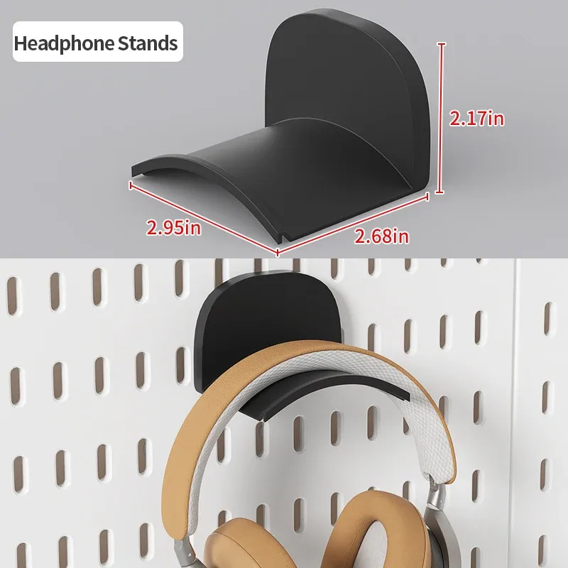 Panneau perforé sans perçage pour salle de jeu, organisateur mural pour manettes, support casque et clavier, rangement multifonction 51