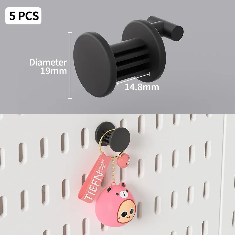 Panneau perforé sans perçage pour salle de jeu, organisateur mural pour manettes, support casque et clavier, rangement multifonction 17
