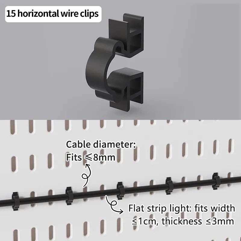 Panneau perforé sans perçage pour salle de jeu, organisateur mural pour manettes, support casque et clavier, rangement multifonction 19