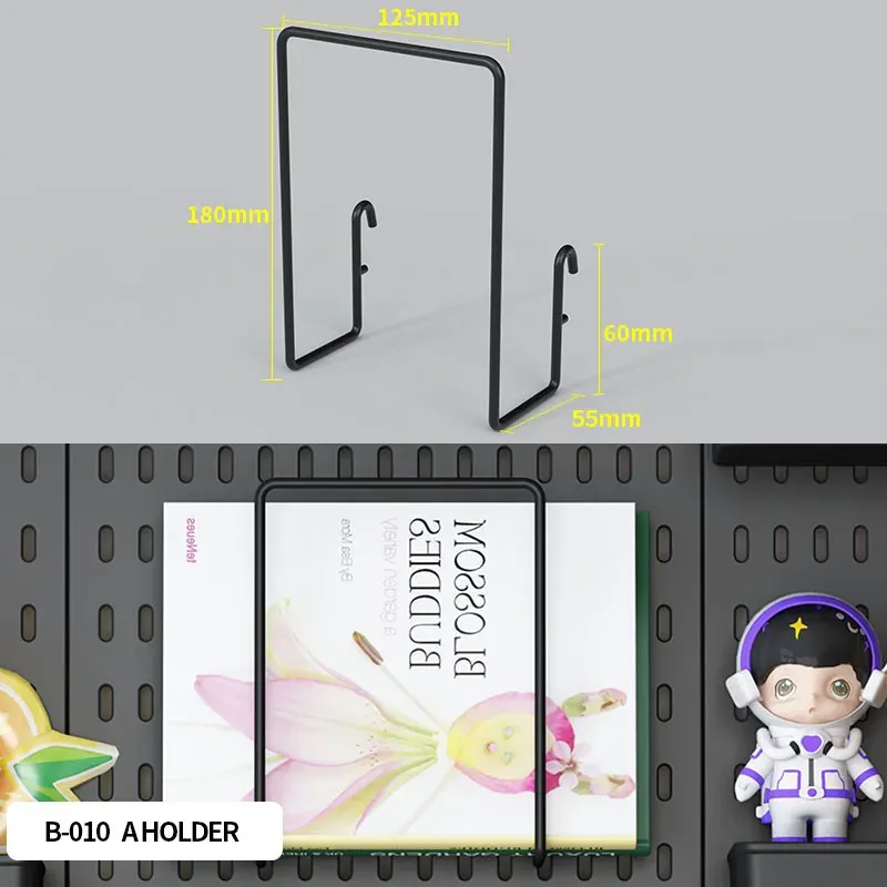 Panneau perforé sans perçage pour salle de jeu, organisateur mural pour manettes, support casque et clavier, rangement multifonction 8