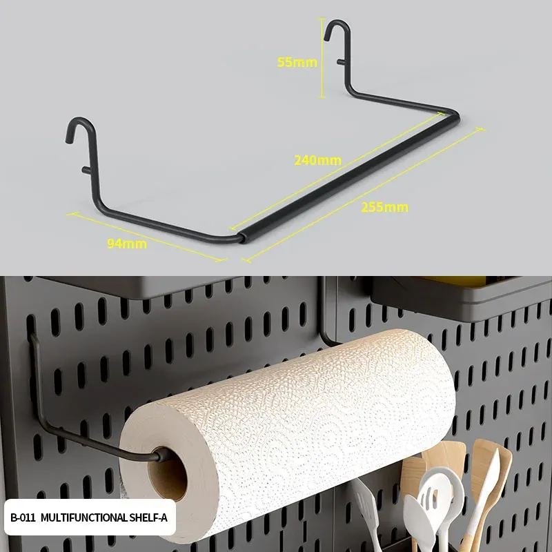 Panneau perforé sans perçage pour salle de jeu, organisateur mural pour manettes, support casque et clavier, rangement multifonction 10