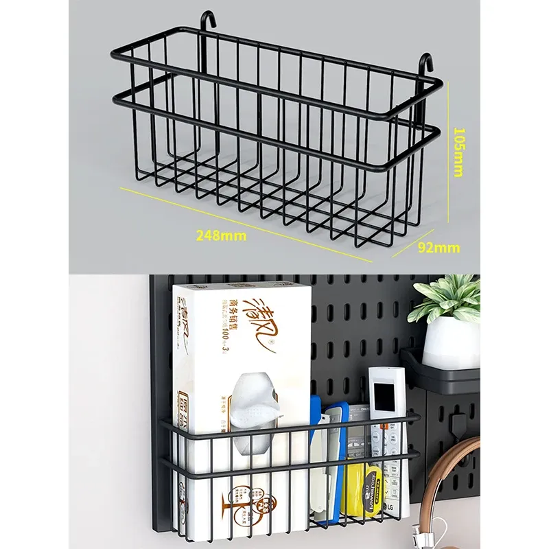 Panneau perforé sans perçage pour salle de jeu, organisateur mural pour manettes, support casque et clavier, rangement multifonction 12
