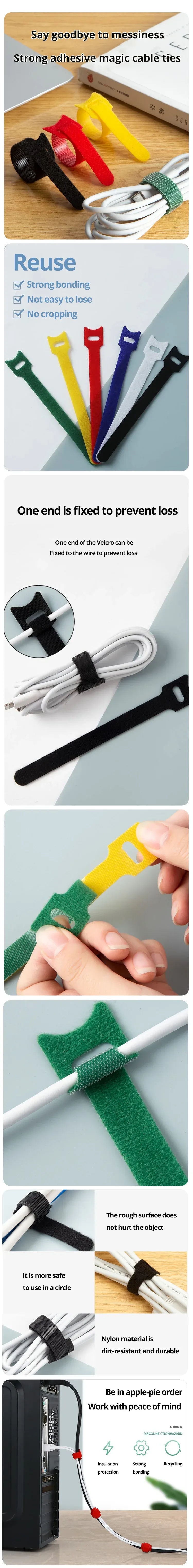 Détails du produit : attaches de câble réutilisables en nylon
