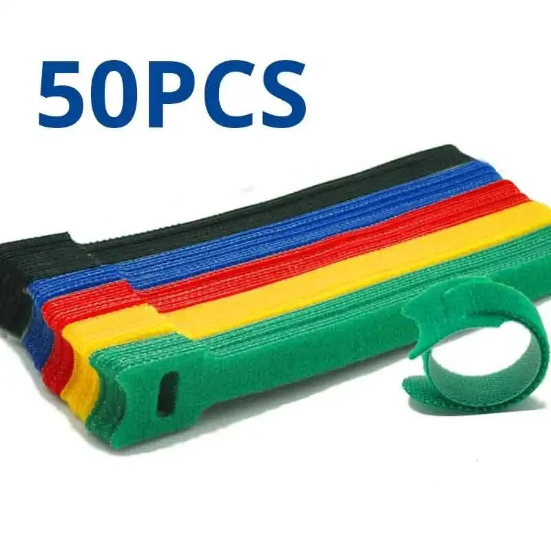 Attaches de câble réutilisables et amovibles en nylon coloré, lot de 50 ou 100 pièces 8