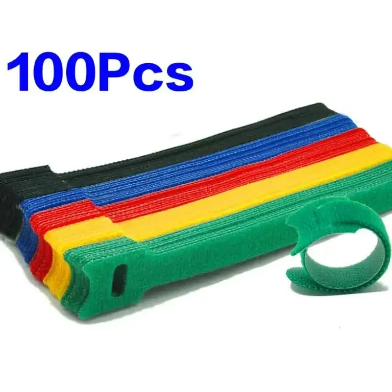 Attaches de câble réutilisables et amovibles en nylon coloré, lot de 50 ou 100 pièces 7