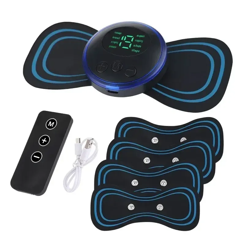 Masseur électrique rechargeable pour le cou, patch de massage pour vertèbres cervicales, soulagement des douleurs musculaires 8