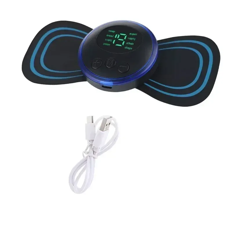Masseur électrique rechargeable pour le cou, patch de massage pour vertèbres cervicales, soulagement des douleurs musculaires 9
