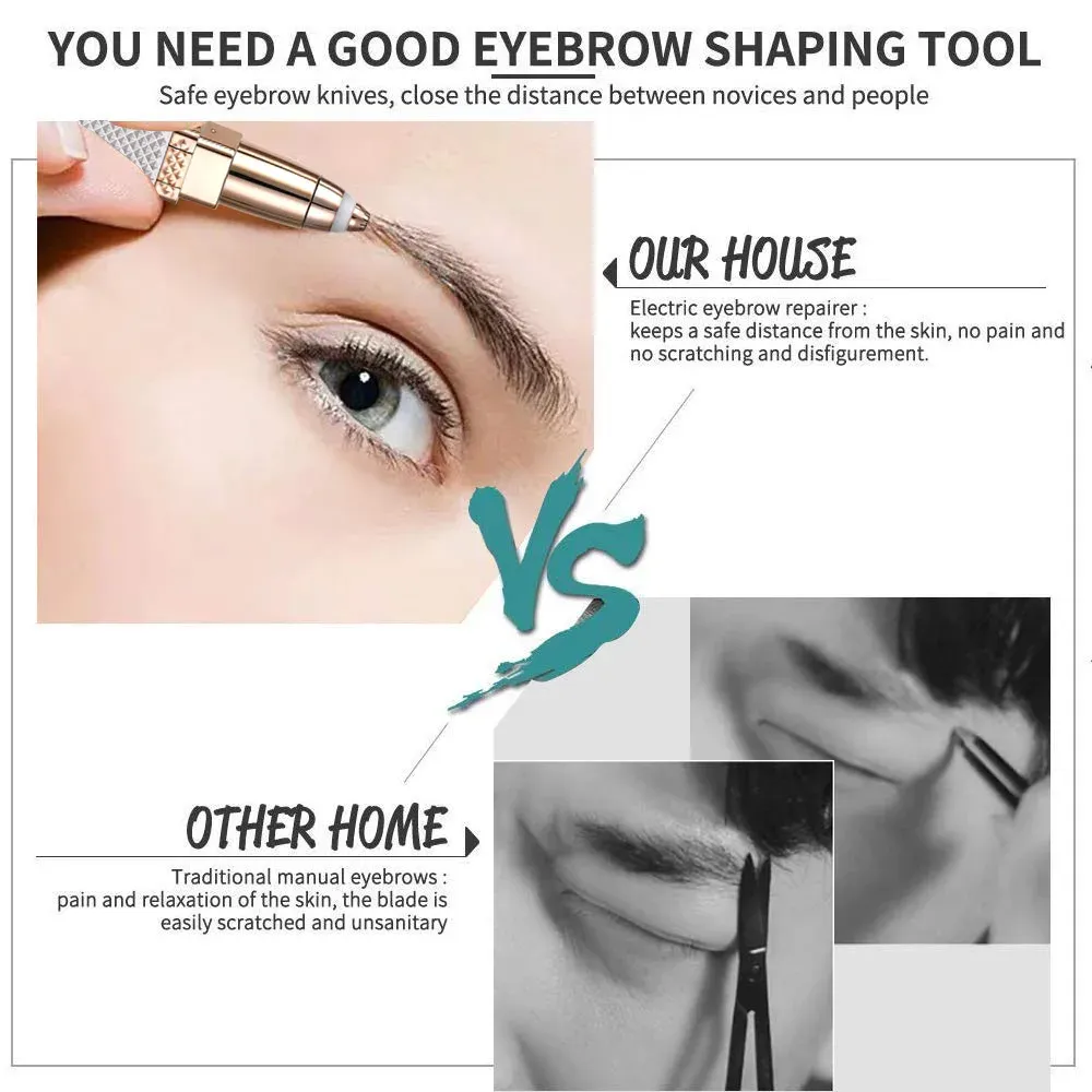 Rasoir à sourcils et visage 2 en 1, présentation finale