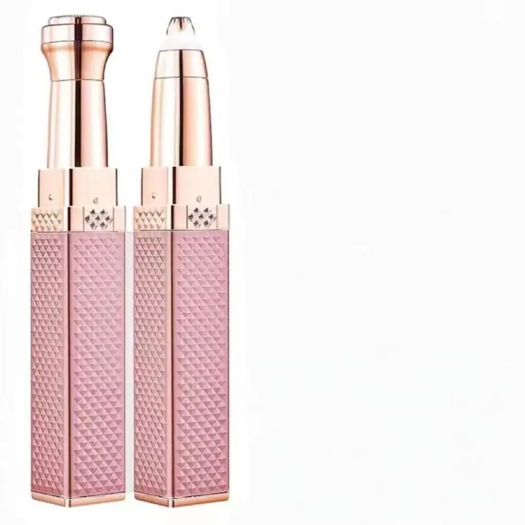 Rasoir 2 en 1 rechargeable à lumière LED pour sourcils et visage, épilation indolore des duvets, poils du visage, sourcils et lèvres – 1 pièce 9
