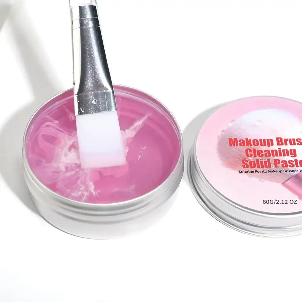 Savon nettoyant pour pinceaux de maquillage avec tapis en silicone, nettoyage en profondeur, efficace sur le maquillage waterproof, pour pinceaux et éponges synthétiques et naturels 2