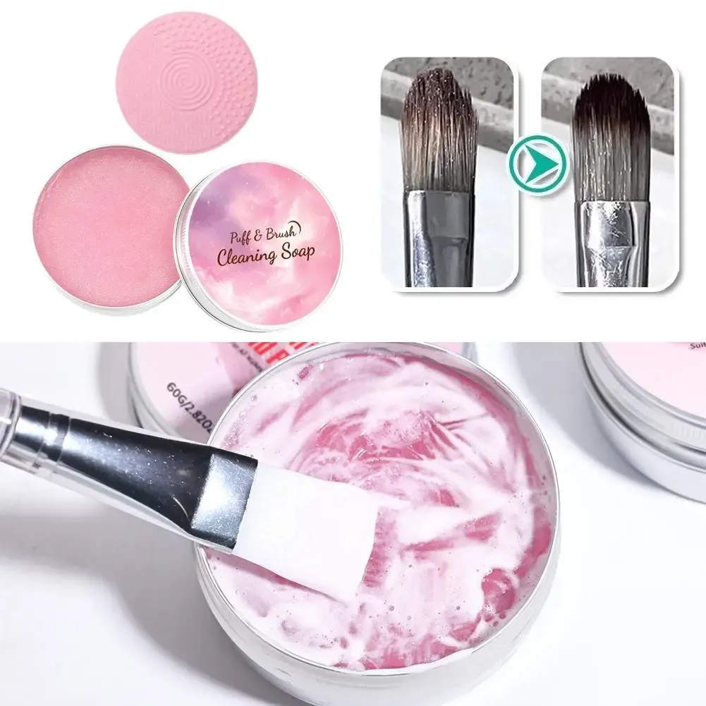 Savon nettoyant pour pinceaux de maquillage