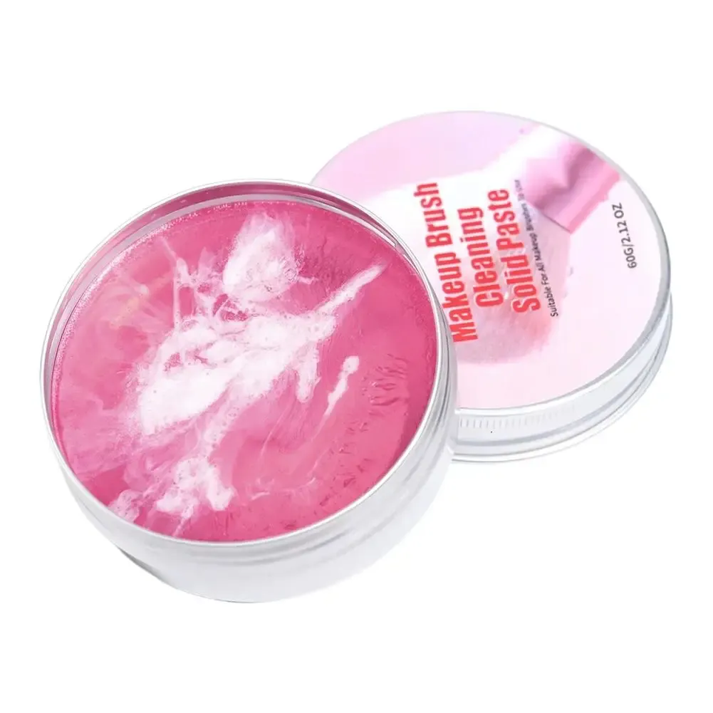 Savon nettoyant pour pinceaux de maquillage avec tapis en silicone, nettoyage en profondeur, efficace sur le maquillage waterproof, pour pinceaux et éponges synthétiques et naturels 12