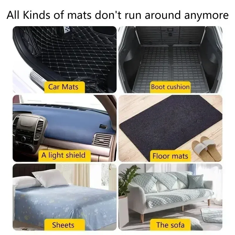 Ruban Velcro auto-adhésif pour bain, attaches à coudre pour tapis de voiture 5