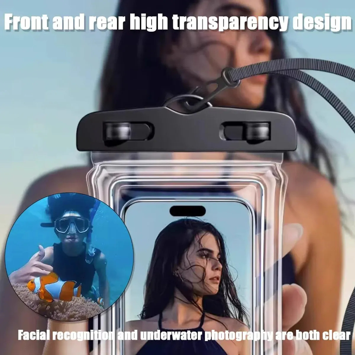Fermeture étanche de la pochette de téléphone