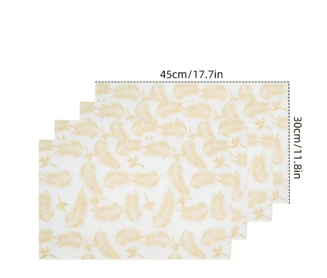 Lot de 4 tapis déshumidificateurs pour réfrigérateur, doublures lavables pour tiroirs de cuisine 2